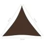 Toldo de vela triangular tela Oxford marrón 3,6x3,6x3,6 m de vidaXL, Sombrillas - Ref: Foro24-135831, Precio: 30,75 €, Descue...