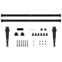 Kit mini puerta corredera de armario acero carbono 200 cm de vidaXL, Marcos de puertas - Ref: Foro24-148022, Precio: 30,41 €,...