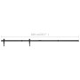 Kit mini puerta corredera de armario acero carbono 200 cm de vidaXL, Marcos de puertas - Ref: Foro24-148022, Precio: 30,41 €,...