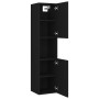 Juego de muebles de baño madera de ingeniería negro de , Muebles de baño - Ref: Foro24-3071046, Precio: 186,40 €, Descuento: %