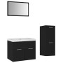 Juego de muebles de baño madera de ingeniería negro de , Muebles de baño - Ref: Foro24-3071181, Precio: 206,21 €, Descuento: %