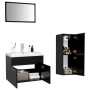 Juego de muebles de baño madera de ingeniería negro de , Muebles de baño - Ref: Foro24-3071181, Precio: 206,21 €, Descuento: %