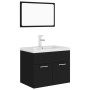 Juego de muebles de baño madera de ingeniería negro de , Muebles de baño - Ref: Foro24-3071316, Precio: 209,77 €, Descuento: %