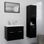 Juego de muebles de baño madera de ingeniería negro de , Muebles de baño - Ref: Foro24-3071406, Precio: 272,87 €, Descuento: %