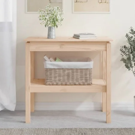 Mesa consola madera maciza de pino 80x40x75 cm de , Mesas auxiliares - Ref: Foro24-814304, Precio: 63,94 €, Descuento: %