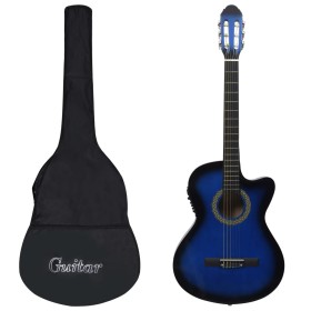 Set de guitarra occidental 12 pzas ecualizador y 6 cuerdas azul de , Guitarras - Ref: Foro24-70141, Precio: 115,11 €, Descuen...