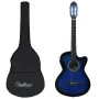Set de guitarra occidental 12 pzas ecualizador y 6 cuerdas azul de , Guitarras - Ref: Foro24-70141, Precio: 113,20 €, Descuen...