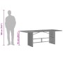 Mesa de jardín superficie madera acacia ratán negro 190x80x75cm de , Mesas de jardín - Ref: Foro24-365600, Precio: 172,97 €, ...