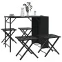 Juego de comedor de jardín plegable 5 piezas ratán PE negro de , Conjuntos de jardín - Ref: Foro24-365944, Precio: 164,49 €, ...