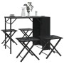Juego de comedor de jardín plegable 5 piezas ratán PE negro de , Conjuntos de jardín - Ref: Foro24-365944, Precio: 167,66 €, ...