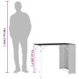 Juego de comedor de jardín plegable 5 piezas ratán PE negro de , Conjuntos de jardín - Ref: Foro24-365944, Precio: 167,66 €, ...