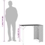 Juego de comedor de jardín plegable 5 piezas ratán PE gris de , Conjuntos de jardín - Ref: Foro24-365946, Precio: 171,65 €, D...