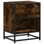Mesita de noche madera de ingeniería roble ahumado 40x31x50 cm by , Nightstands - Ref: Foro24-848688, Price: 42,00 €, Discoun...