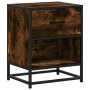 Mesita de noche madera de ingeniería roble ahumado 40x31x50 cm de , Mesitas de noche - Ref: Foro24-848688, Precio: 42,53 €, D...