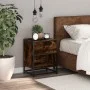 Mesita de noche madera de ingeniería roble ahumado 40x31x50 cm by , Nightstands - Ref: Foro24-848688, Price: 42,00 €, Discoun...