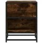 Mesita de noche madera de ingeniería roble ahumado 40x31x50 cm by , Nightstands - Ref: Foro24-848688, Price: 42,00 €, Discoun...