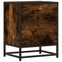 Mesita de noche madera de ingeniería roble ahumado 40x31x50 cm de , Mesitas de noche - Ref: Foro24-848688, Precio: 42,53 €, D...