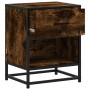 Mesita de noche madera de ingeniería roble ahumado 40x31x50 cm de , Mesitas de noche - Ref: Foro24-848688, Precio: 42,53 €, D...