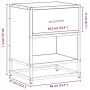 Mesita de noche madera de ingeniería roble ahumado 40x31x50 cm by , Nightstands - Ref: Foro24-848688, Price: 42,00 €, Discoun...