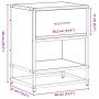 Mesita de noche madera de ingeniería roble ahumado 40x31x50 cm de , Mesitas de noche - Ref: Foro24-848688, Precio: 42,53 €, D...