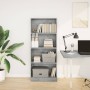 Estantería de madera de ingeniería gris hormigón 60x24x143 cm de , Librerías y estanterías - Ref: Foro24-857815, Precio: 53,4...