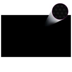 Cubierta de piscina rectangular PE negro 1000x600 cm de vidaXL, Cubiertas para piscina - Ref: Foro24-92966, Precio: 183,02 €,...