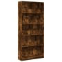 Estantería madera de ingeniería roble ahumado 80x24x176 cm de , Librerías y estanterías - Ref: Foro24-857857, Precio: 80,24 €...