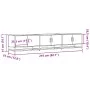 Mueble para TV madera de ingeniería gris Sonoma 210x35x41 cm de , Muebles TV - Ref: Foro24-3300793, Precio: 124,15 €, Descuen...