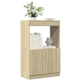 Aparador alto madera ingeniería roble Sonoma 63x33x100 cm de , Librerías y estanterías - Ref: Foro24-855099, Precio: 56,34 €,...