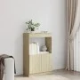 Aparador alto madera ingeniería roble Sonoma 63x33x100 cm de , Librerías y estanterías - Ref: Foro24-855099, Precio: 56,34 €,...