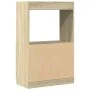 Aparador alto madera ingeniería roble Sonoma 63x33x100 cm de , Librerías y estanterías - Ref: Foro24-855099, Precio: 56,34 €,...