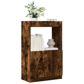 Aparador de madera de ingeniería roble ahumado 63x33x100 c de , Librerías y estanterías - Ref: Foro24-855101, Precio: 55,96 €...
