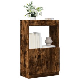 Aparador de madera de ingeniería roble ahumado 63x33x100 c de , Librerías y estanterías - Ref: Foro24-855101, Precio: 56,65 €...