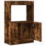 Aparador de madera de ingeniería roble ahumado 63x33x100 c de , Librerías y estanterías - Ref: Foro24-855101, Precio: 56,65 €...