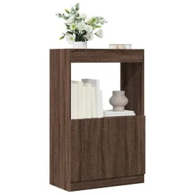 Aparador de madera de ingeniería marrón roble 63x33x100 cm de , Librerías y estanterías - Ref: Foro24-855103, Precio: 57,44 €...