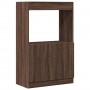 Aparador de madera de ingeniería marrón roble 63x33x100 cm de , Librerías y estanterías - Ref: Foro24-855103, Precio: 58,50 €...