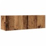 Muebles para TV de pared 2 uds madera envejecida 100x30x30 cm de , Muebles TV - Ref: Foro24-857017, Precio: 82,29 €, Descuent...