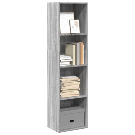 Estantería de madera de ingeniería gris Sonoma 40x30x152 cm de , Librerías y estanterías - Ref: Foro24-857881, Precio: 55,83 ...
