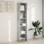 Estantería de madera de ingeniería gris hormigón 40x30x189 cm de , Librerías y estanterías - Ref: Foro24-857888, Precio: 58,6...