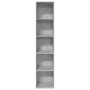 Estantería de madera de ingeniería gris hormigón 40x30x189 cm de , Librerías y estanterías - Ref: Foro24-857888, Precio: 58,6...