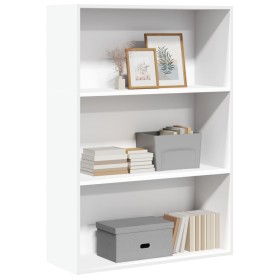 Estantería de madera de ingeniería blanca 80x30x114 cm de , Librerías y estanterías - Ref: Foro24-857931, Precio: 55,88 €, De...