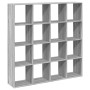 Estantería madera de ingeniería gris Sonoma 137,5x29x137,5 cm de , Librerías y estanterías - Ref: Foro24-3310294, Precio: 125...