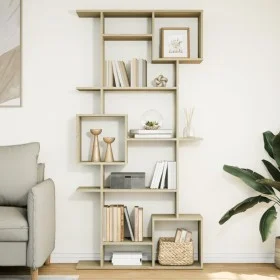 Estantería de madera de ingeniería roble Sonoma 92x29x188 cm de , Librerías y estanterías - Ref: Foro24-3310318, Precio: 114,...