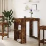 Mesa alta de bar madera ingeniería roble ahumado 102x70x103,5cm by , Kitchen and dining tables - Ref: Foro24-3309325, Price: ...
