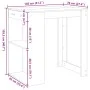 Mesa alta de bar madera ingeniería roble ahumado 102x70x103,5cm by , Kitchen and dining tables - Ref: Foro24-3309325, Price: ...