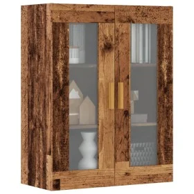 Armario de pared colgante madera envejecida 69,5x34x90 cm by , Sideboards - Ref: Foro24-857043, Price: 90,39 €, Discount: %