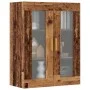 Armario de pared colgante madera envejecida 69,5x34x90 cm de , Aparadores - Ref: Foro24-857043, Precio: 90,39 €, Descuento: %