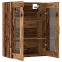 Armario de pared colgante madera envejecida 69,5x34x90 cm de , Aparadores - Ref: Foro24-857043, Precio: 93,84 €, Descuento: %
