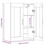 Armario de pared colgante madera envejecida 69,5x34x90 cm de , Aparadores - Ref: Foro24-857043, Precio: 93,84 €, Descuento: %