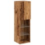 Muebles TV con luces LED 2 uds madera envejecida 30,5x30x102 cm de , Muebles TV - Ref: Foro24-857677, Precio: 101,57 €, Descu...